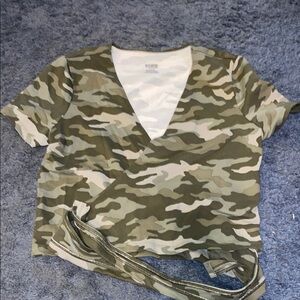 PINK Victoria's Secret Camouflage Wrap Tee